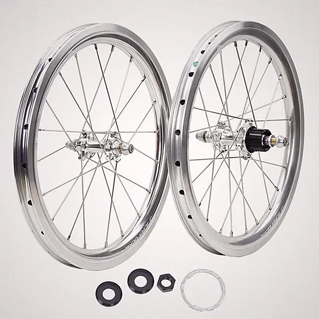 16in 349 Folding Bike Wheelset Straight Pull Caliper Brake 30mm High 25mm Wide