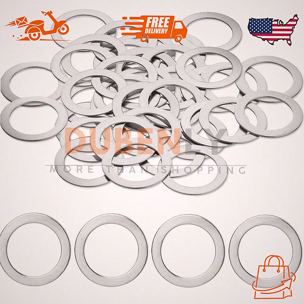20PCS Pedal Washers Spacers, 9/16” Road Bike Pedal Extenders Bicycle Stainles...