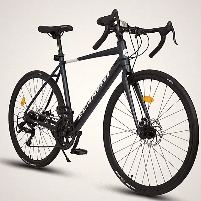 700C Road Bike 16 Speed Outdoor Racing Bike Disc Brakes Aluminum Frame Drop Bar