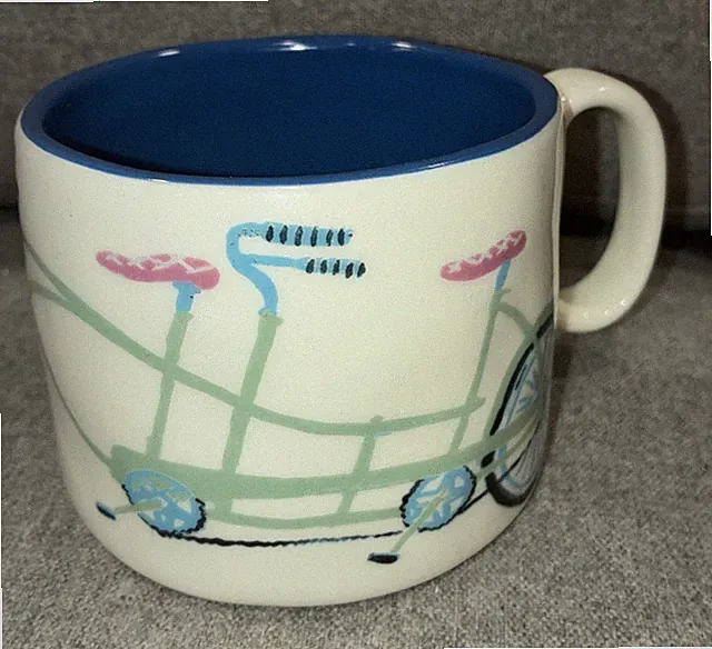 BETTER TOGETHER Tandem Bicycle 16oz Coffee Mug by ANTHROPOLOGIE