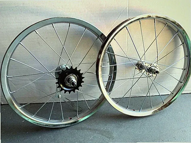 BICYCLE WHEELSET 16" X 1.75 STEEL CRUISER LOWRIDER BMX BIKES