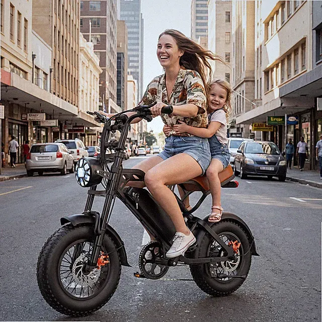Ebike 16" 1500W Peak 28Mph Electric Bike Mountain Bicycle Fat Tire E-bike Adults