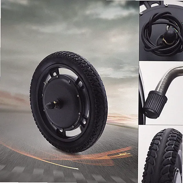 Electric Bike Conversion Kit 48V 1000W 16" ebike Motor Hub Wheel Front Wheel USA
