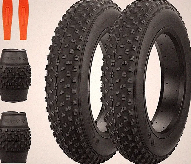 Fat Bike Tire 16 inch Electric Bike Tire Fat 16 x 4.0 inch Black - 2 Tires