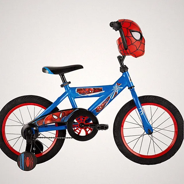 Huffy 16" Kids Marvel Spiderman Bicycle Removeable Training Wheels Boys Bike
