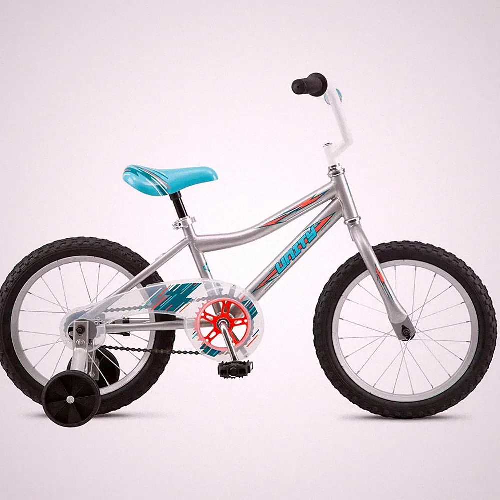 Pacific 16" Kids Boys Girls Bicycle Training Wheels Unisex Unity Bike Silver