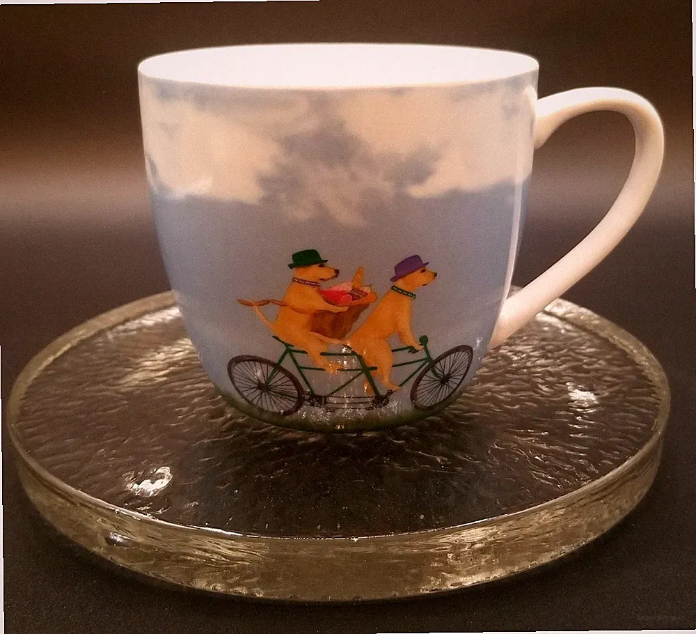 Pimpernel Pedaling Pups Labrador Tandem Bicycle 16 OZ Dog Coffee Mug
