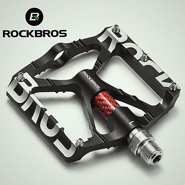 ROCKBROS 9/16'' Road Mountain Bike Pedals Aluminum Bearing Bicycle Flat Platform