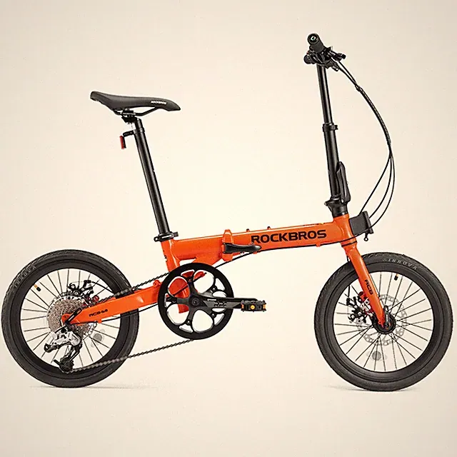 ROCKBROS ACS 16“Folding Bicycle 9 Speed Gear Disc Brake Aluminum Alloy Frame