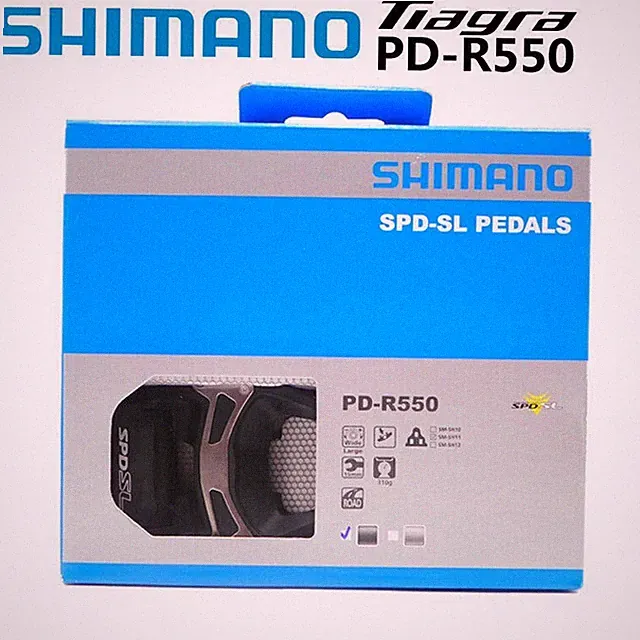 Shimano Tiagra PD-R550 SPD-SL Clipless Pedals with SH11 Cleats Road Bike Parts