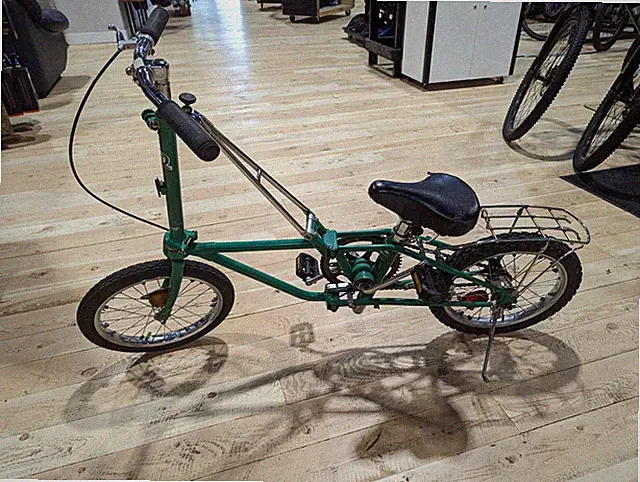 Used Vintage Quaker State Folding Bicycle Green 16" Wheels: For Travel/RV